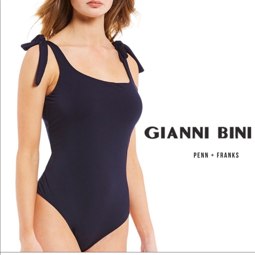 Gianni Bini navy bodysuit